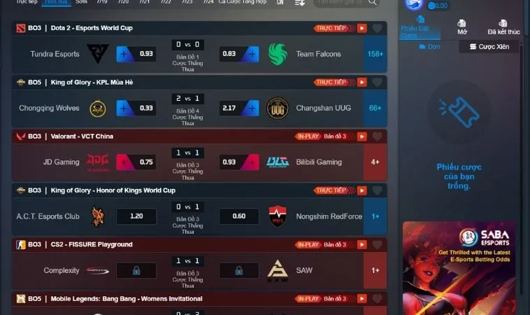 Giải Mã Cách Chơi Thể Thao Điện Tử Tại Bet66 Cho Game Thủ Đích Thực 2 Bảng kèo cá cược Thể Thao Điện Tử Tại Bet66