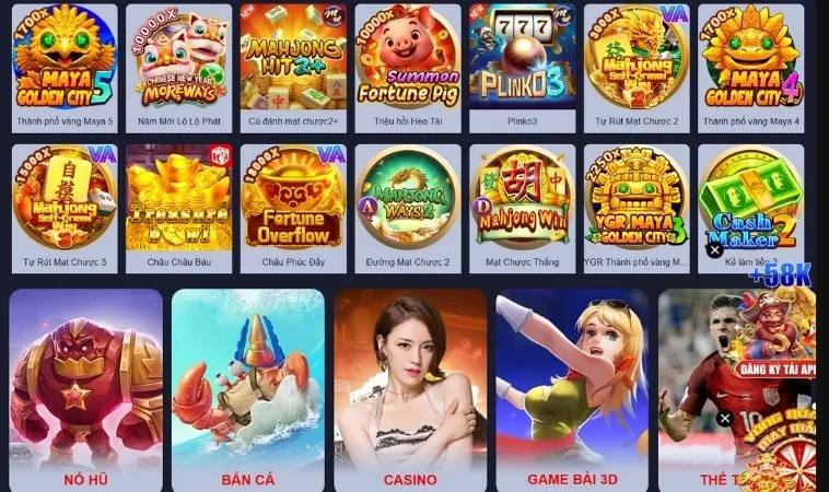 Sảnh game nhanh Bet66 thiết kế đồ họa đẹp, ấn tượng