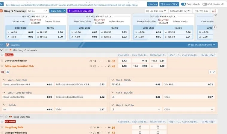 Hướng Dẫn Tìm Hiểu Cá Cược Bóng Rổ Bet66 Dễ Hiểu Nhất 2 Các tỷ lệ kèo cá cược bóng rổ Bet66